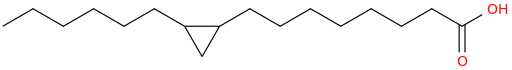 Cyclopropaneoctanoic acid, 2 hexyl 